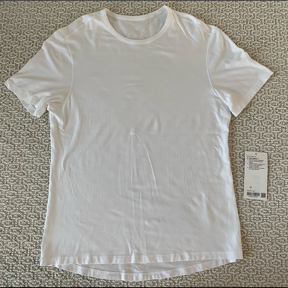 Men’s Lululemon 5 Year Basic T White Large